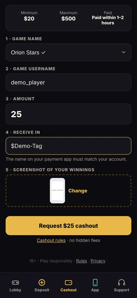 Add a screenshot and request
